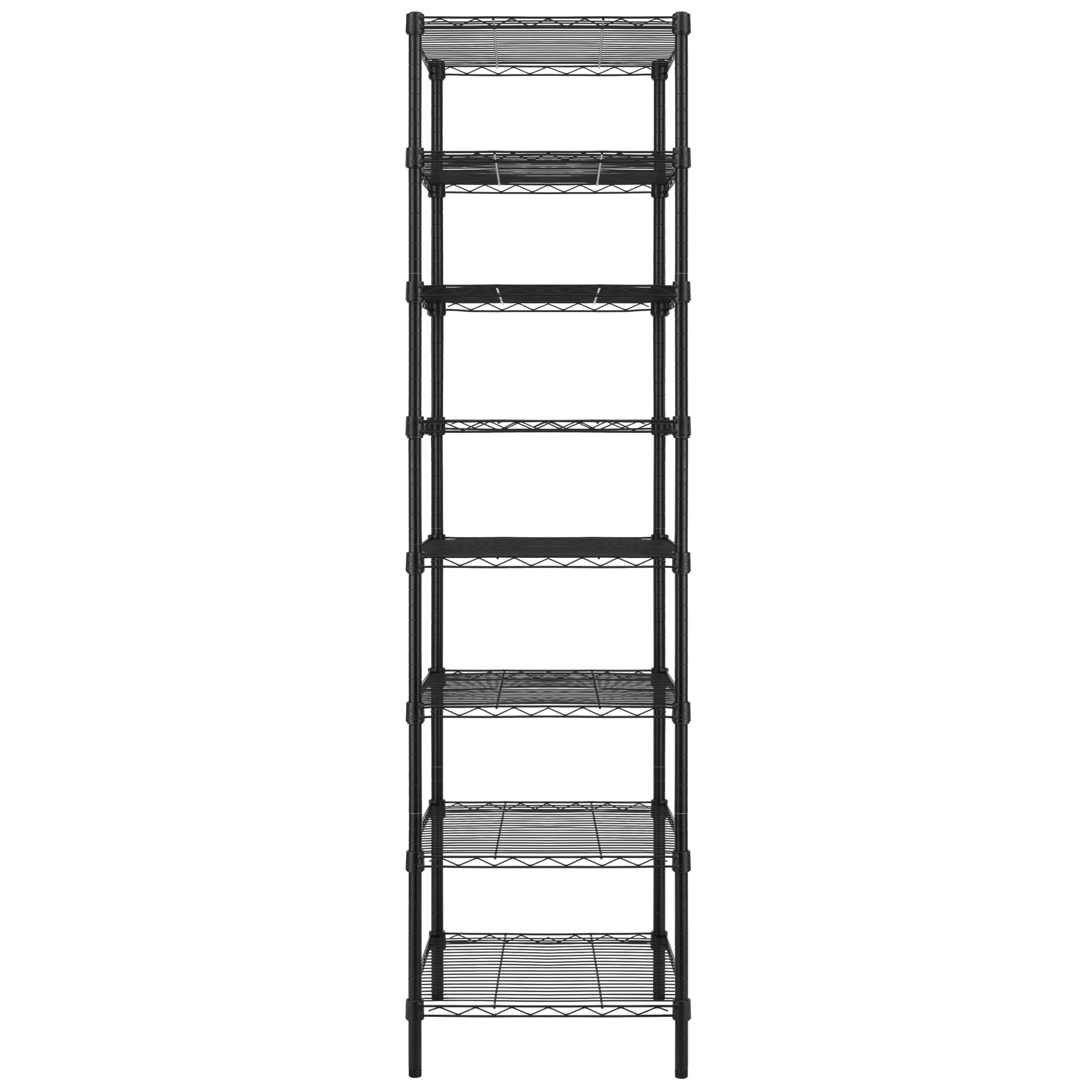 Finnhomy Heavy Duty 5 Tier Wire Shelving Unit, 18x18x59-inches 5 Shelves Storage Rack, Metal Shelving with Thicken Steel Tube, NSF Certified, Chrome