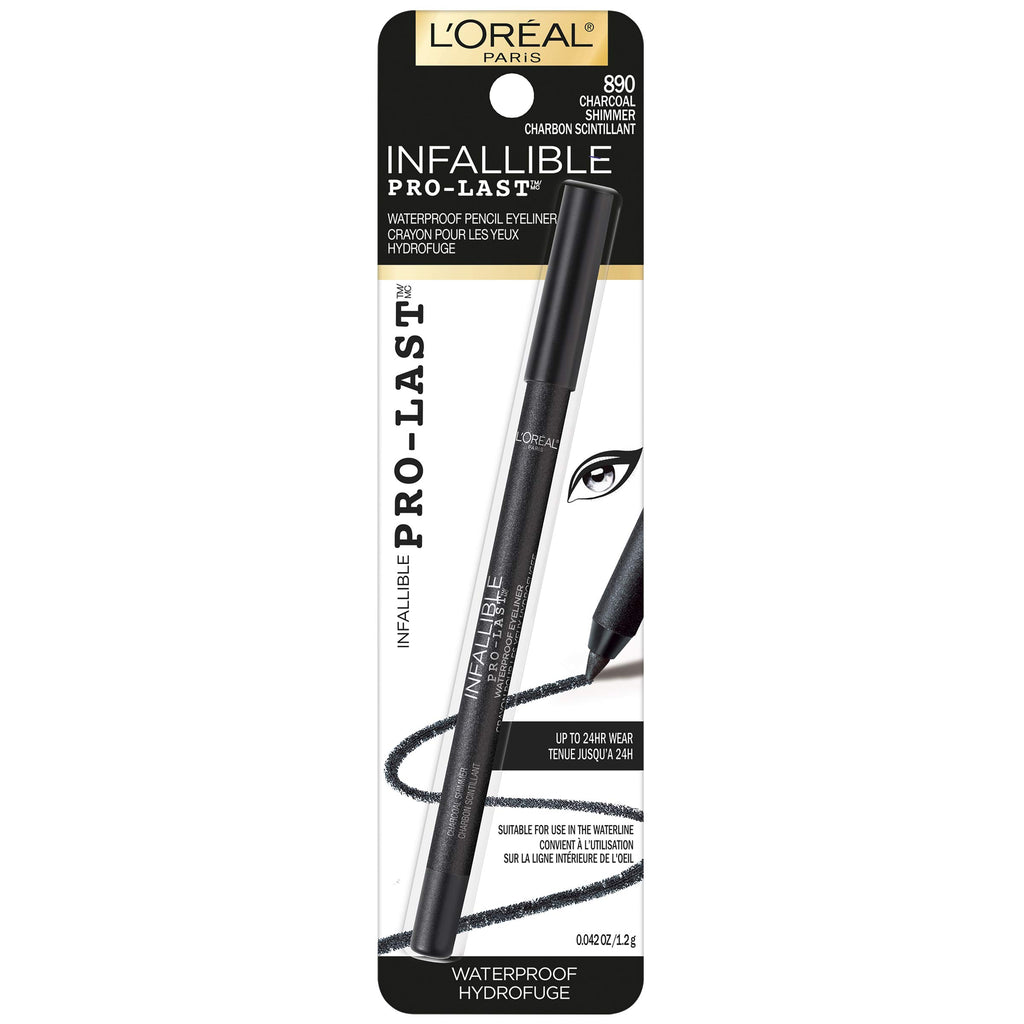 L'Oreal Paris Makeup Infallible Pro-Last Pencil Eyeliner, Waterproof and Smudge-Resistant, Glides on Easily to Create any Look, Aubergine, 0.042 oz.
