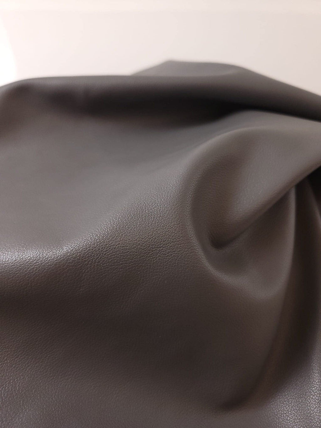 NAT Leathers™ | Acorn Brown Crazy Horse Soft Faux Leather Sheet PU (Peta Approved Vegan) | by The Yard Synthetic Pleather 0.9 mm Thick | 1 Yard (36 x 54 inch) Smooth Upholstery | Acorn, 1 Yard