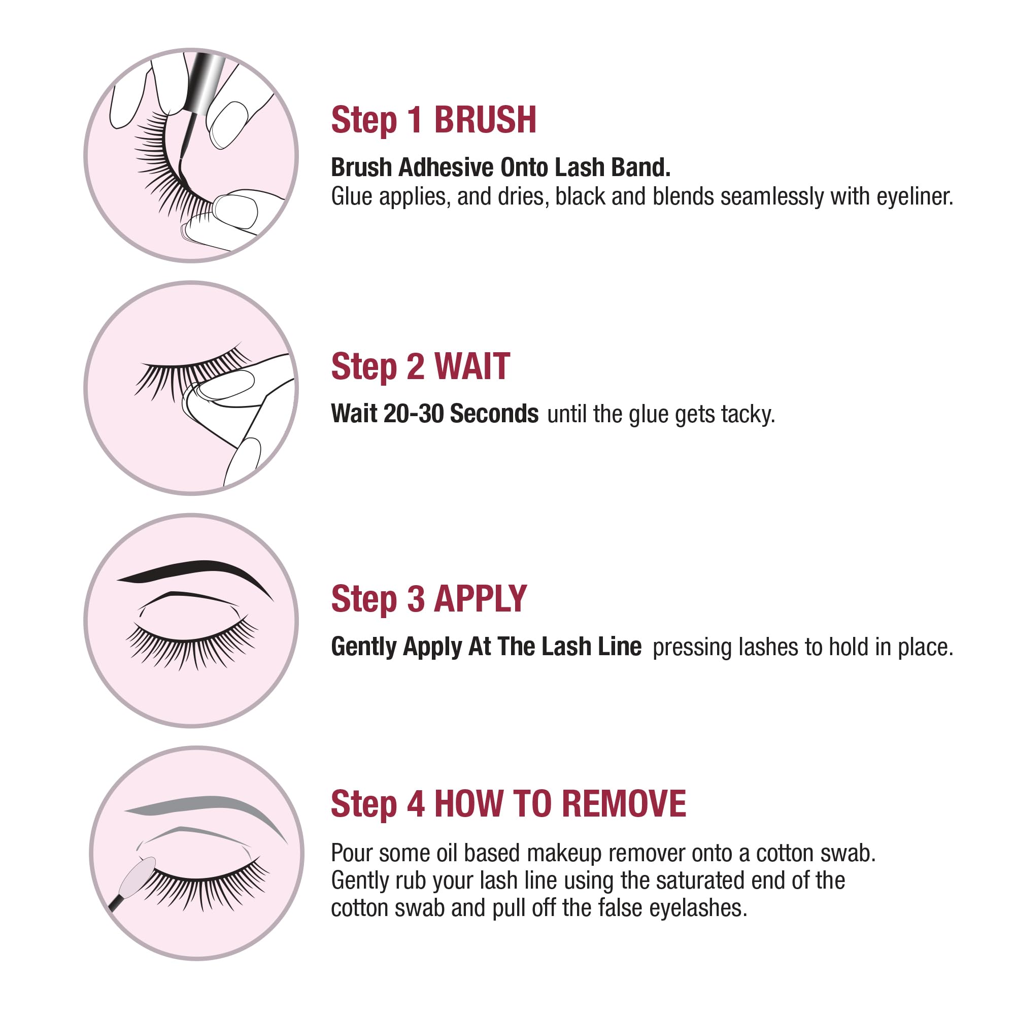 i-ENVY By KISS Super Strong Hold Eyelash Adhesive Waterproof, Long-Lasting Strip Lash Glue, Natural-Looking Allergy & Latex Free with Brush Applicator (Black, 3 Pack)