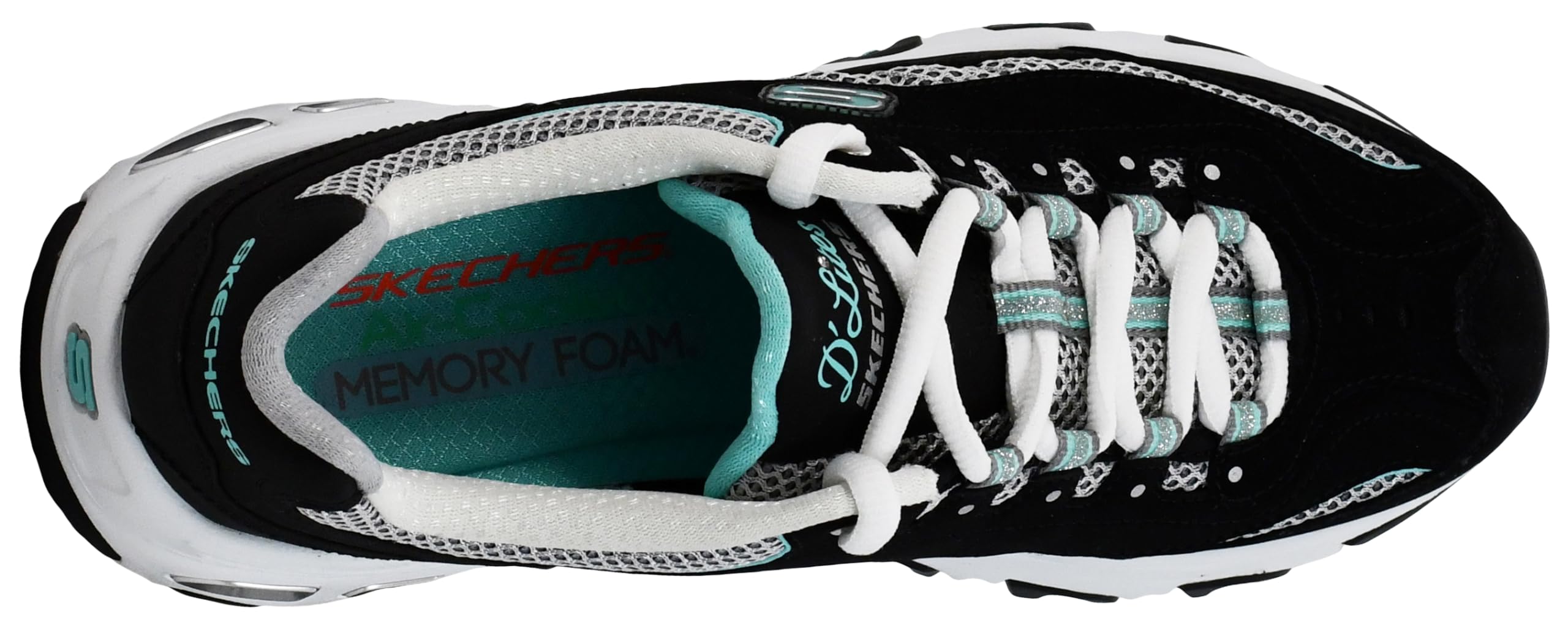 Skechers Women's D'lites Life Saver Memory Foam Lace-up Sneakers