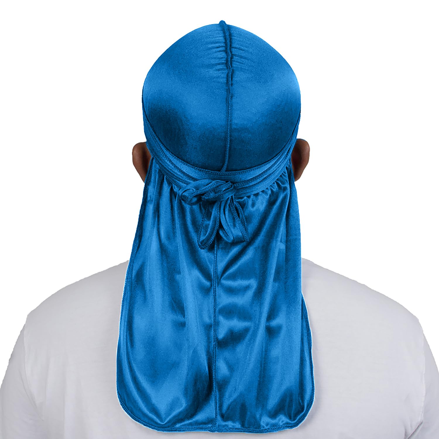 4PCS Silky Durags for Men Women 360 Waves with 1 Wave Cap, Silky Satin Durag Extra Long Tails