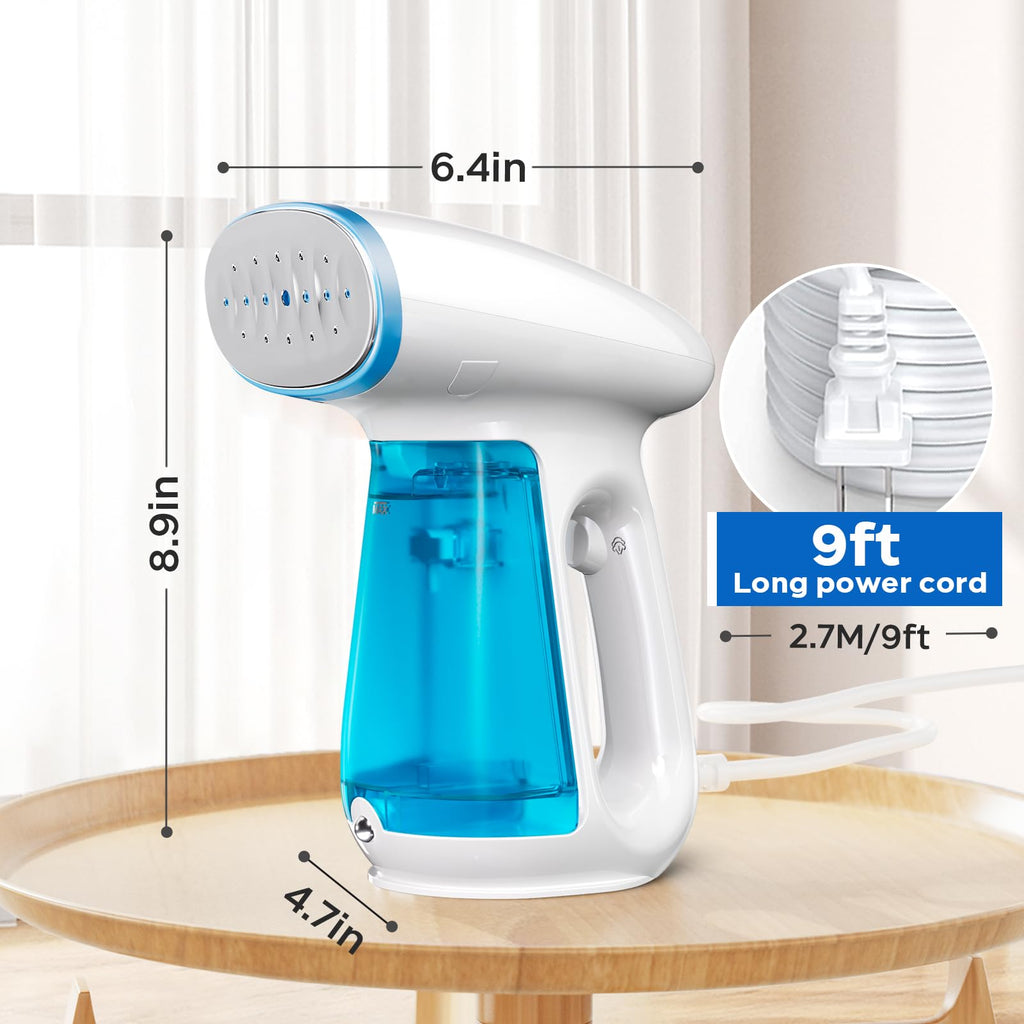 Bear Steamer for Clothes, 1300W 25s Heat-Up Clothes Steamer with 230ml Tank | Essential Oil Compatible,20g/min Steam Rate,Handheld 2-in-1 Steam&Iron,Fabric Wrinkle Remover for Home&Travel,Includes Brush