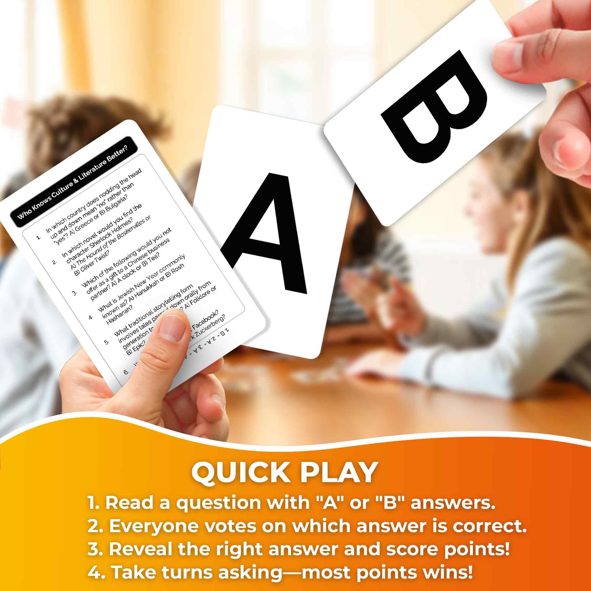 Family Board Games for Kids and Adults - Trivia Card Games for Kids 8-12 and Adults - Who Knows Me Better for Family Game Night - 500+ Facts Questions from Ages 6-8 — Fun Travel Car Activities for 5+