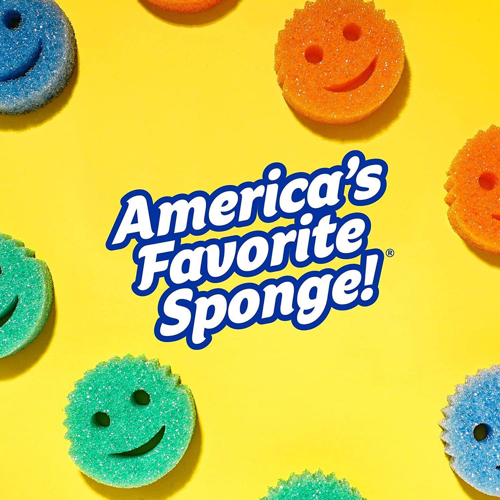 Scrub Daddy Dual Sided Sponge and Scrubber - Scrub Mommy - Scratch Free Sponge for Dishes and Home, Soft in Warm Water, Firm in Cold, Odor Resistant, Multi Surface 8 Count (Pack of 1)