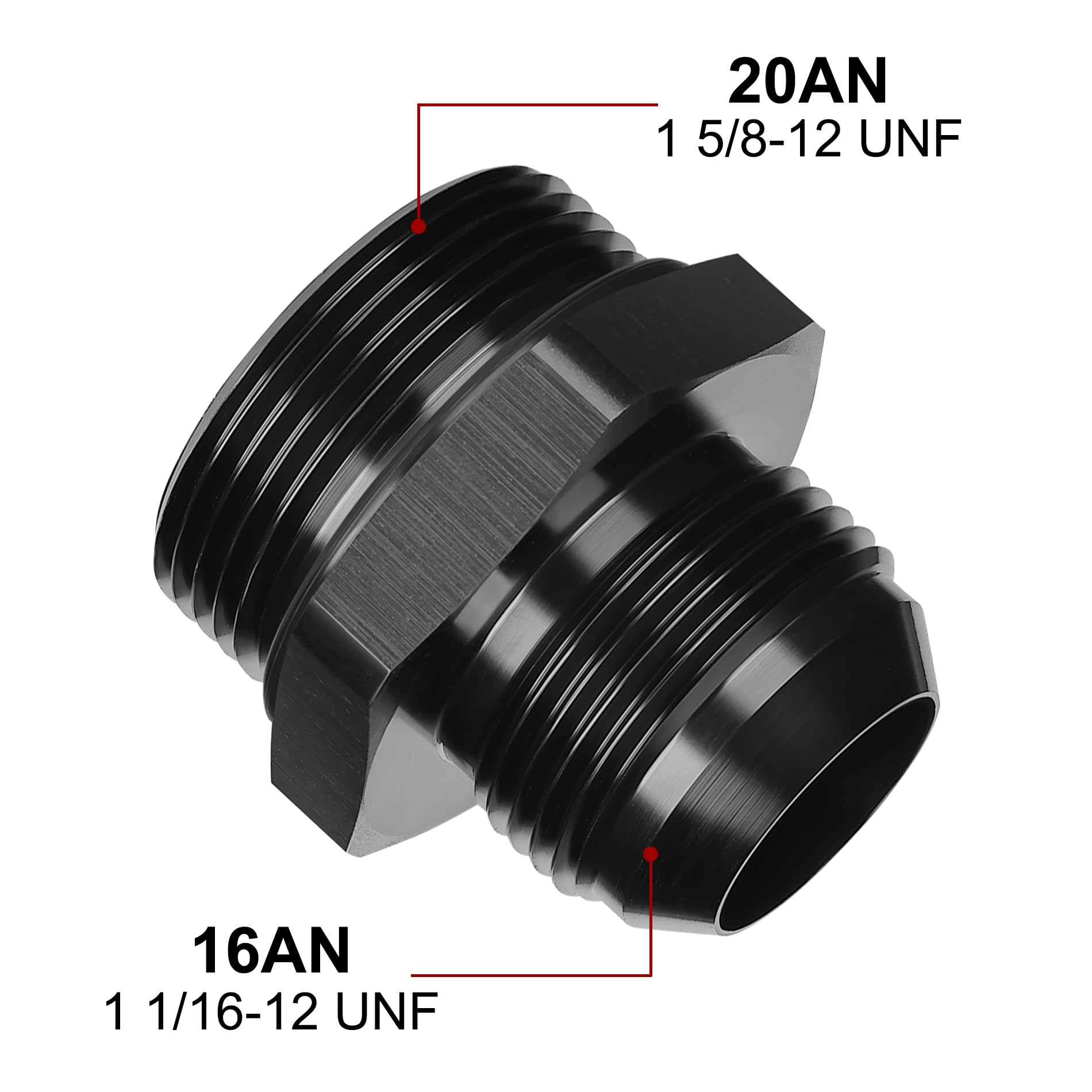 EVIL ENERGY 3AN Flare to AN3 ORB Male O-Ring Fitting Adapter