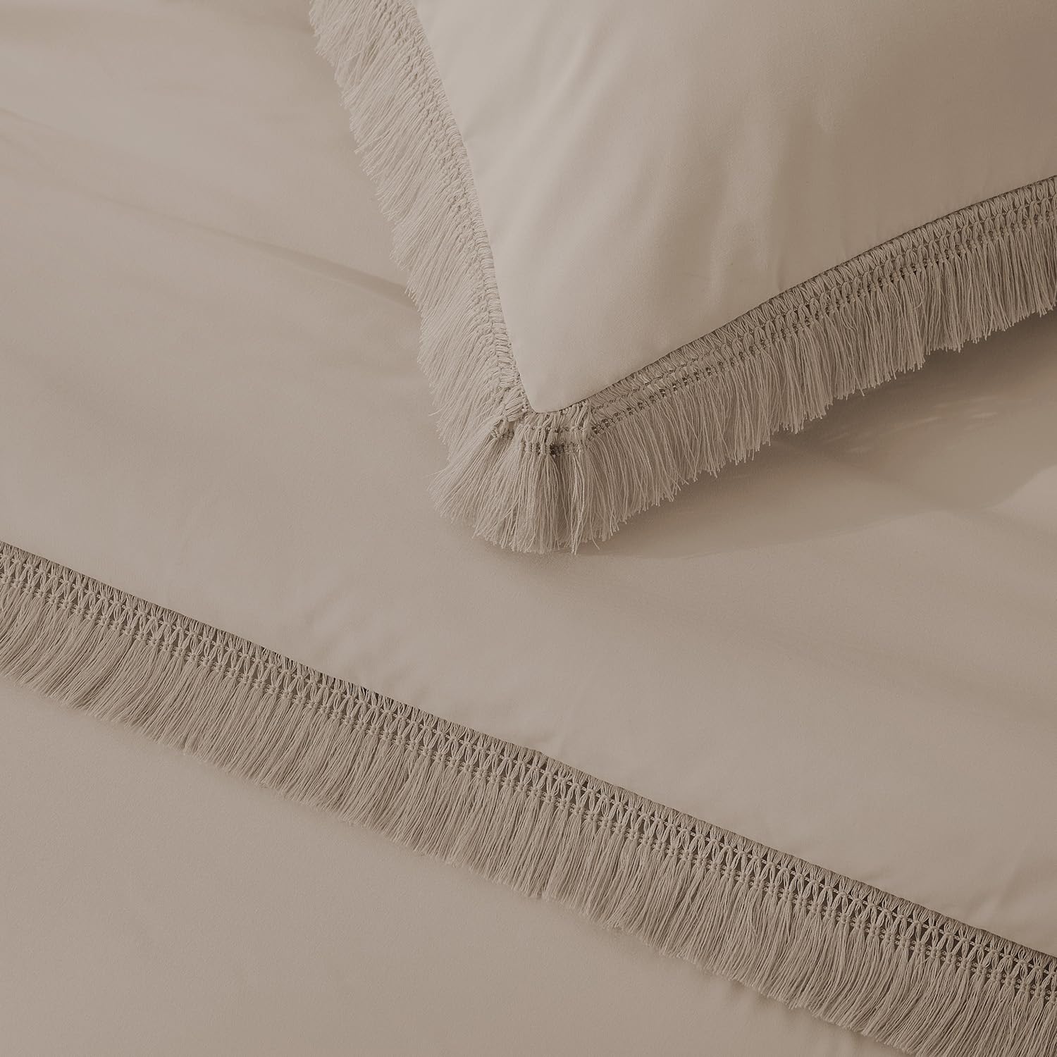 Andency Comforter Full Size Set Burnt Orange, 3 Pieces Boho Terracotta Winter Lightweight Bedding Comforter Sets, All Season Rust Tassel Bed Set (79x90In Comforter & 2 Pillowcases)