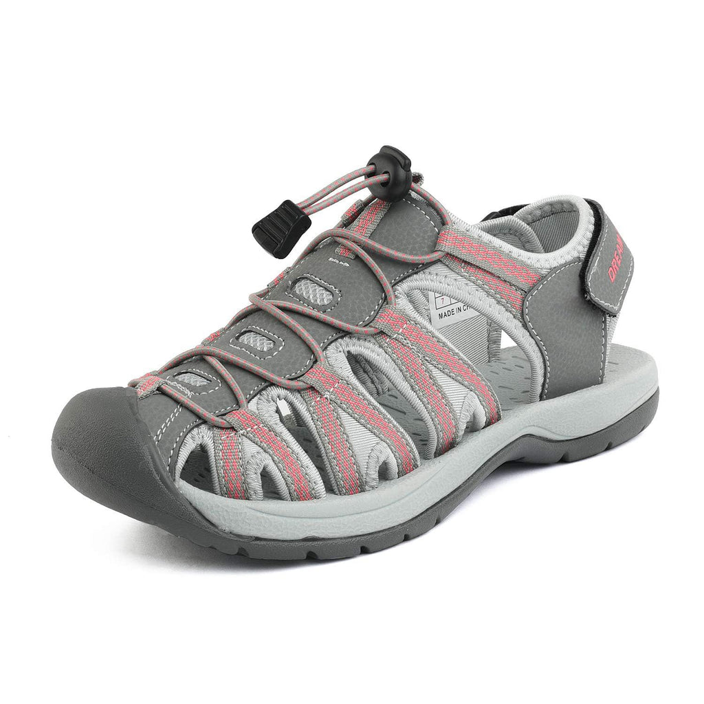 DREAM PAIRS Womens Closed Toe Hiking Summer Outdoor Sport Athletic Sandals