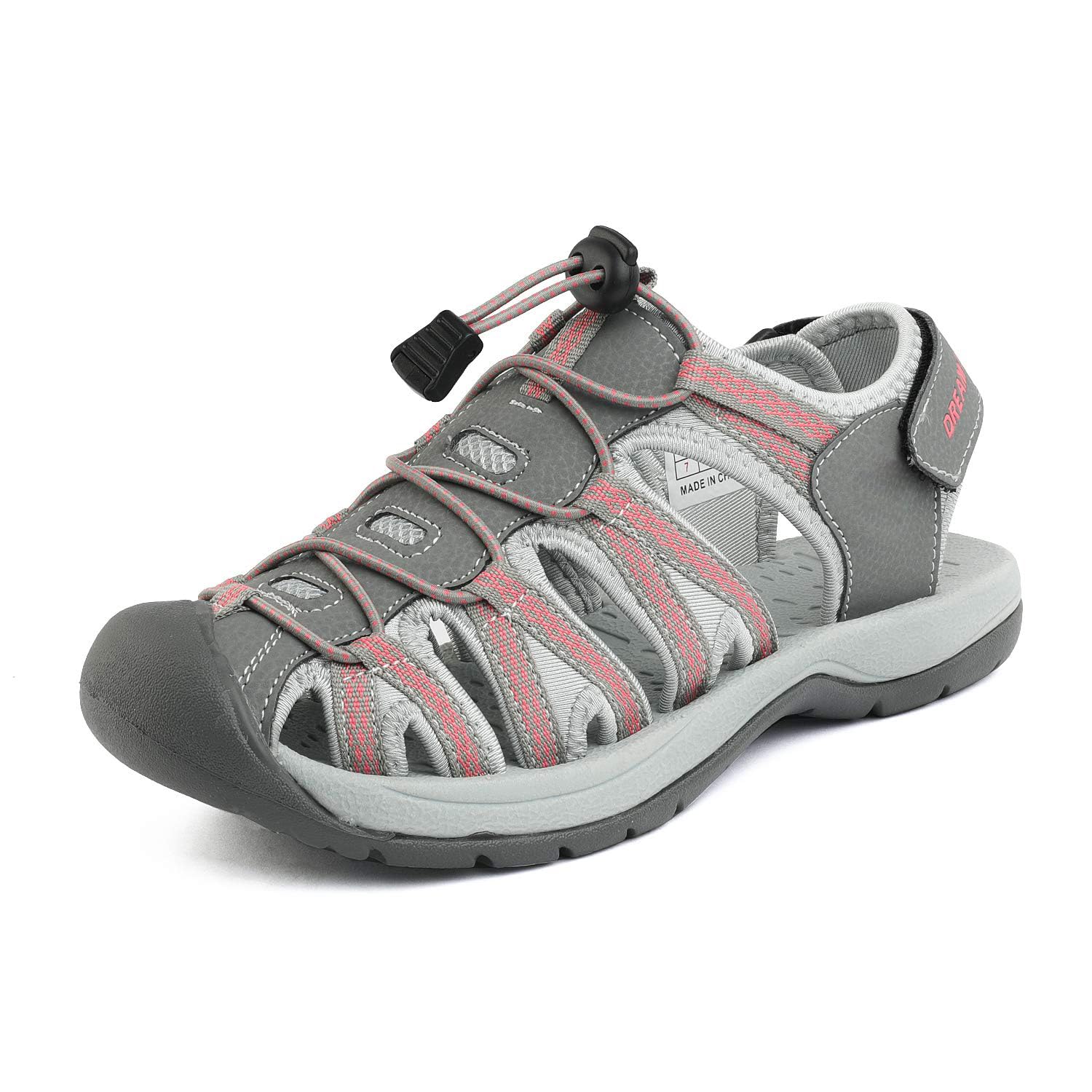 DREAM PAIRS Womens Closed Toe Hiking Summer Outdoor Sport Athletic Sandals