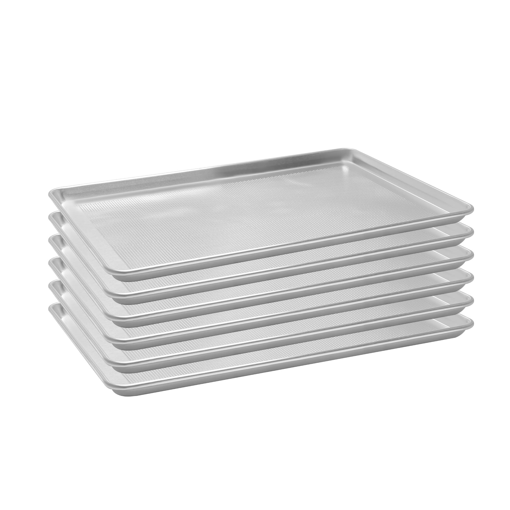 6 Pack Large Size Baking Sheet Pans, Aluminum Commercial Cookie Sheets Non-Stick, 21"x15"