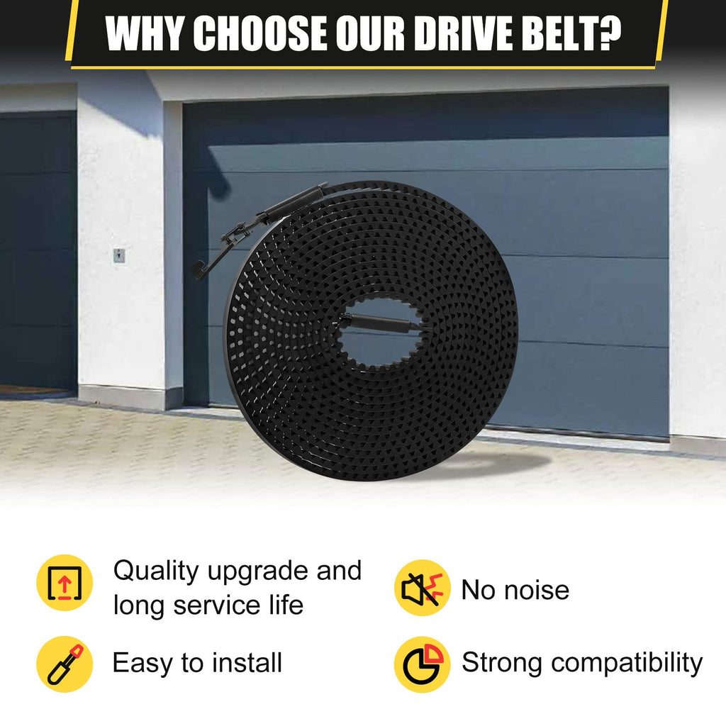 Vanesa 41A5250 Belt for 7 Ft High Garage Door, 237" Garage Door Opener Belt Compatible with liftmaster Chamberlain Garage Door Opener Models HD920EV WD822KD 248739 248754 HD900D HD520EV