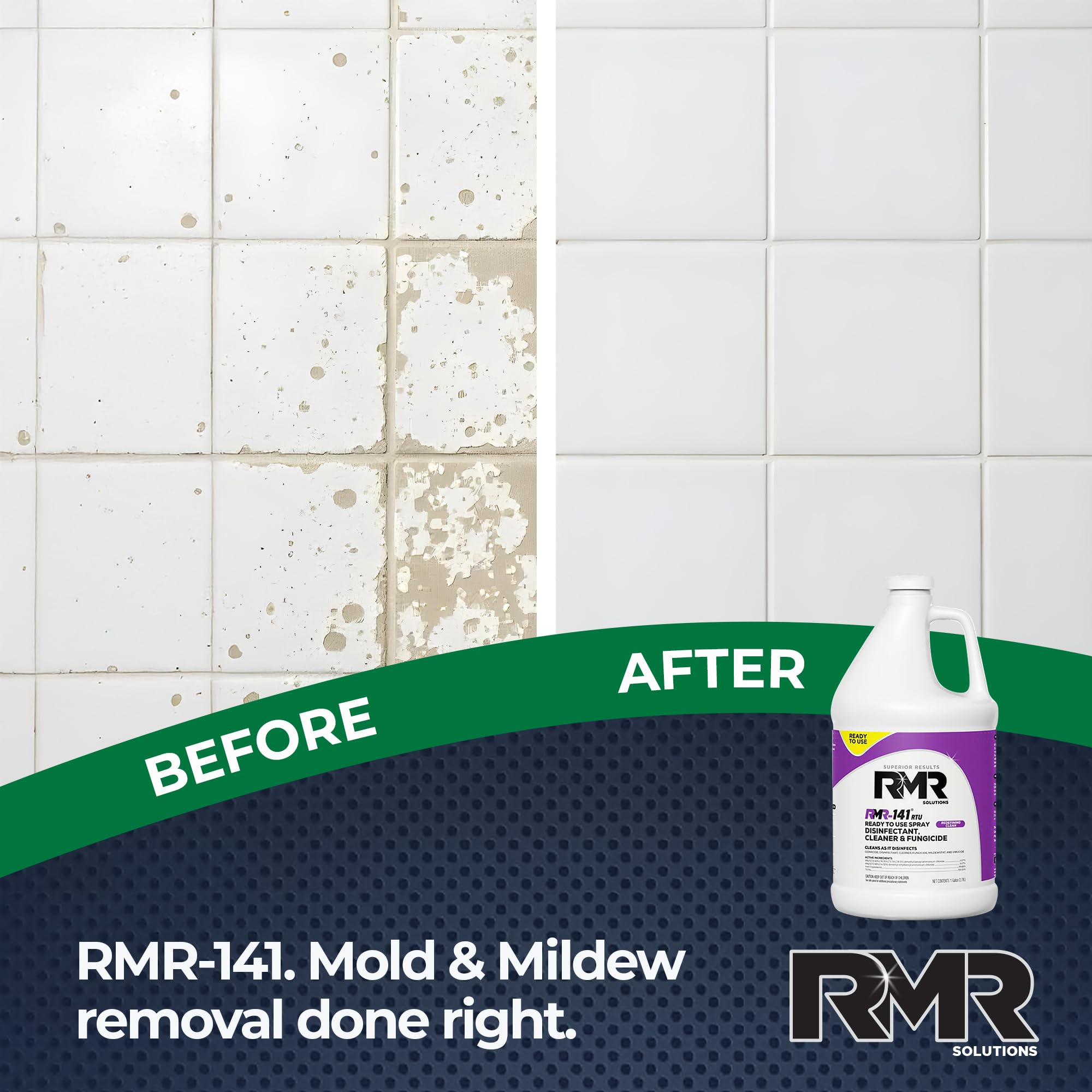 RMR-141 EPA Registered Mold and Mildew Killer, Eliminates Odors, Removes Mold, Mildew, Bacteria, and Viruses, 32-Ounce Bottle