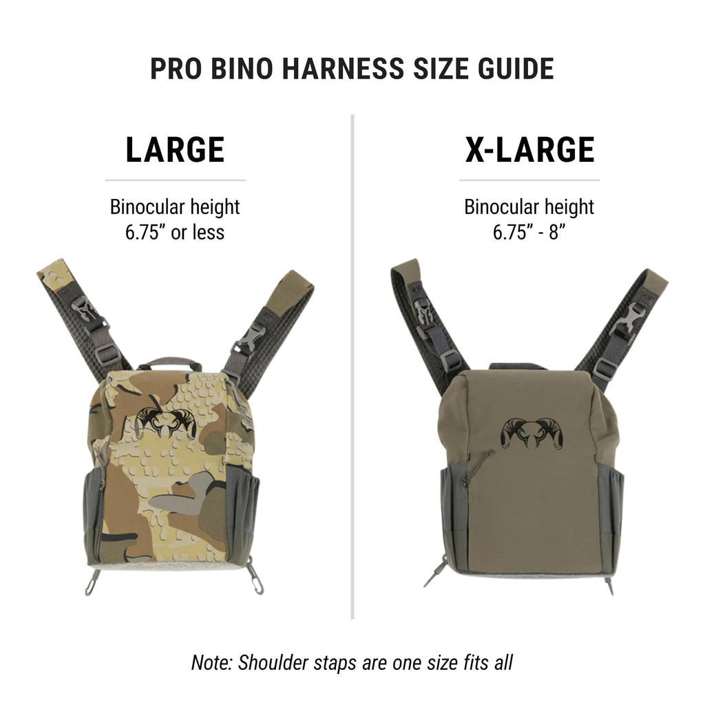 KUIU PRO Bino Harness – Waterproof, Adjustable, One-Hand Lid, Custom Foam Shims, Hydration Rig Compatible Binocular Harness