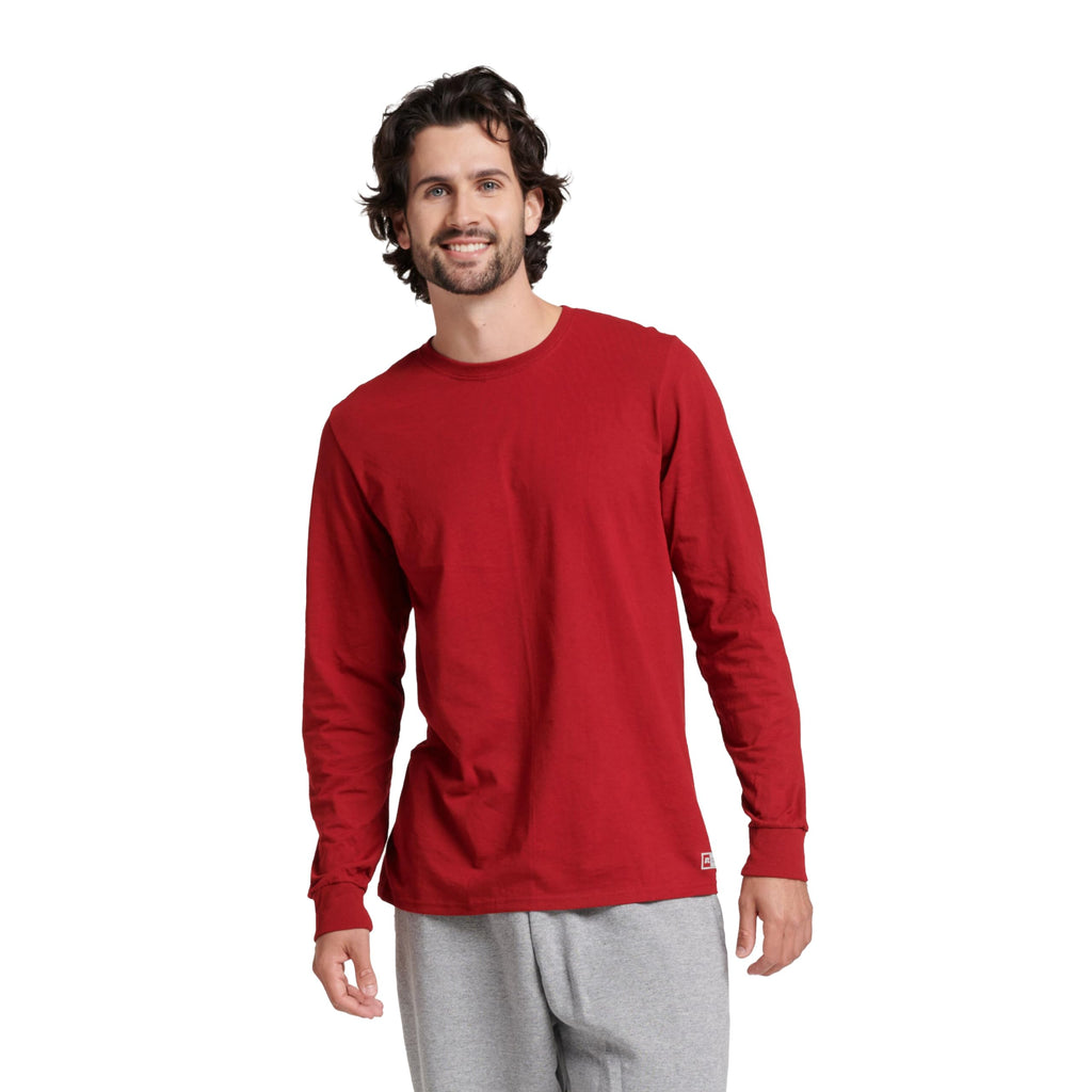 Russell Athletic Men's Dri-Power Long Sleeve Tees, Moisture Wicking, Odor Protection, UPF 30+