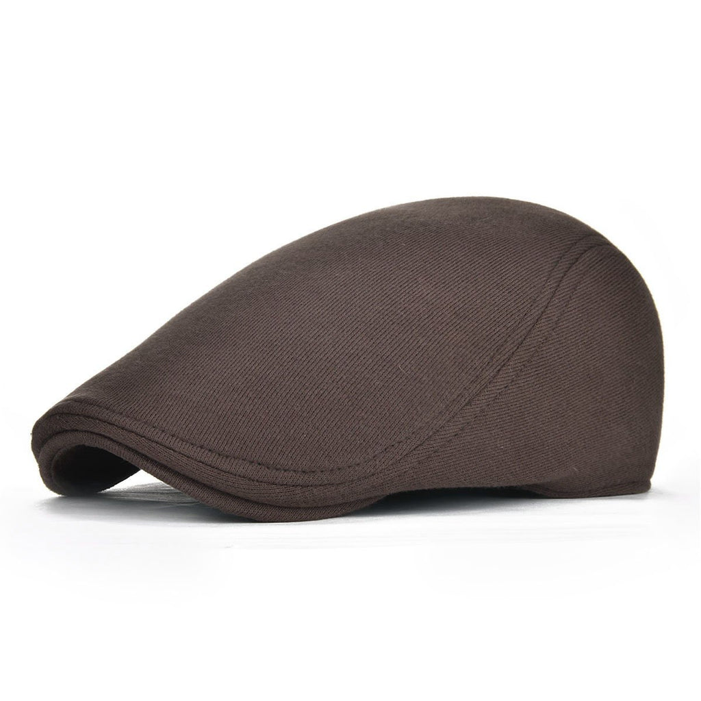 FEINION Men Cotton Newsboy Cap Soft Fit Cabbie Hat