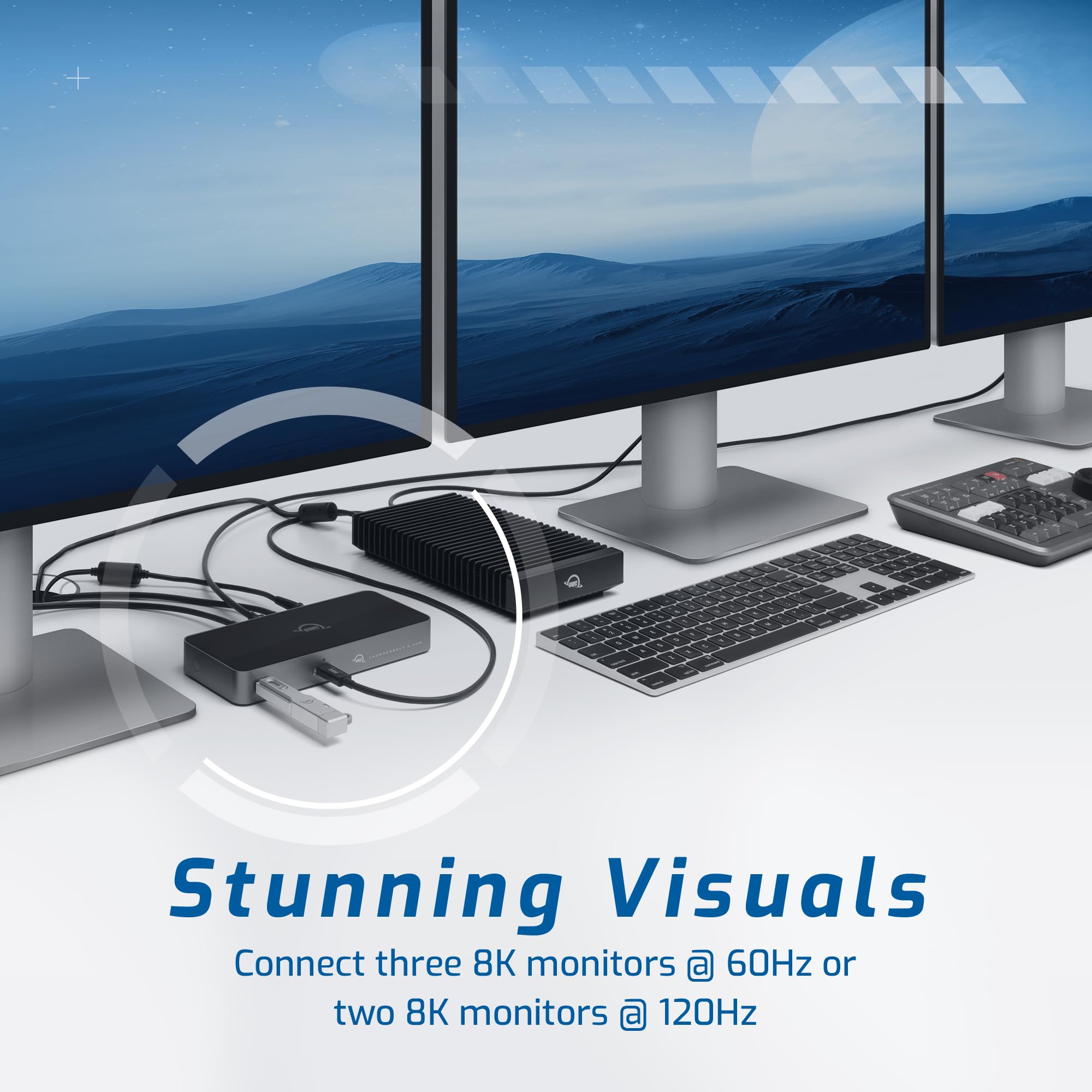 OWC Thunderbolt HUB with 4 X Thunderbolt 4 and 1 X USB-A