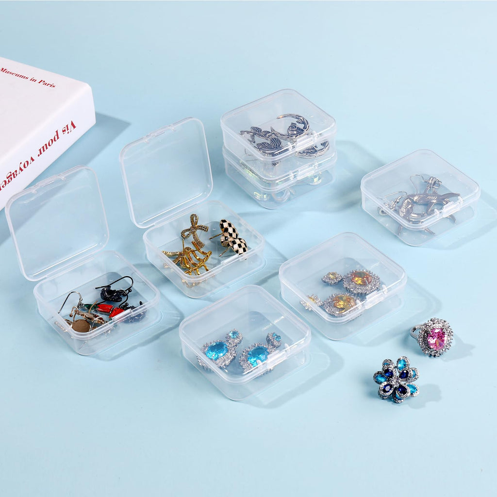 Douorgan Diamond Painting Storage Containers Portable Bead Organizer Shockproof Bead Art Storage Case Jewelry Beads Storage Box (30 Small Boxes)