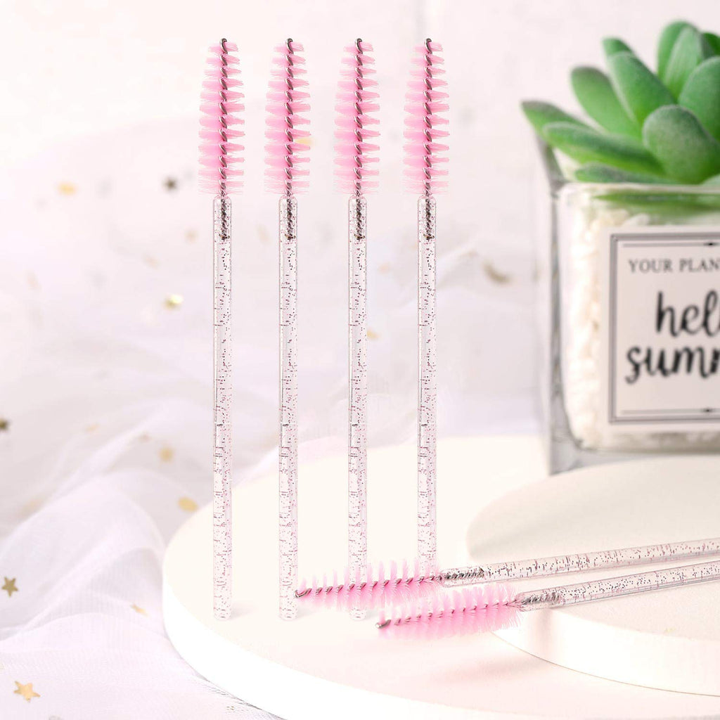 Tbestmax 500 Disposable Mascara Wands Eyelash Brush Spoolies for Eyebrow Eye Lash Extension, Makeup Brushes Applicators Kits - 5 Colors