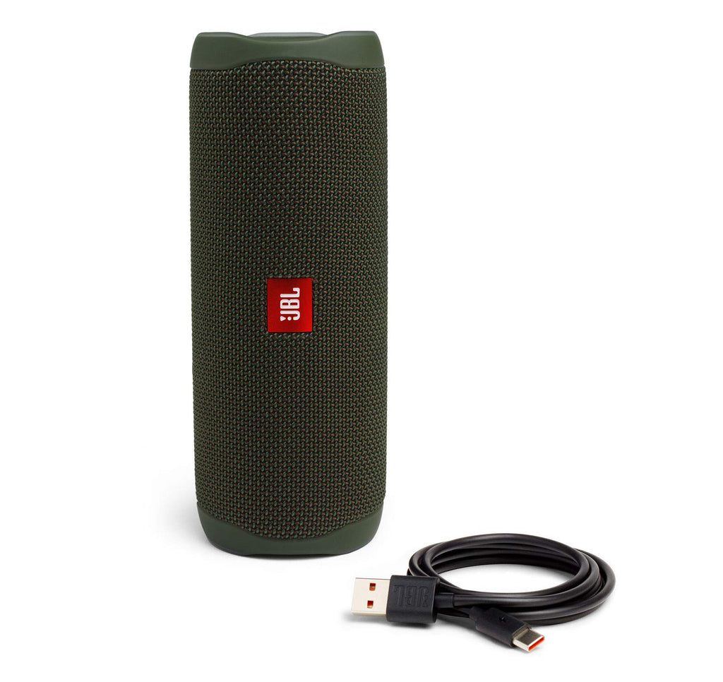 JBL Flip 5 (Black) + Bundle with divvi! Protective Hardshell Case