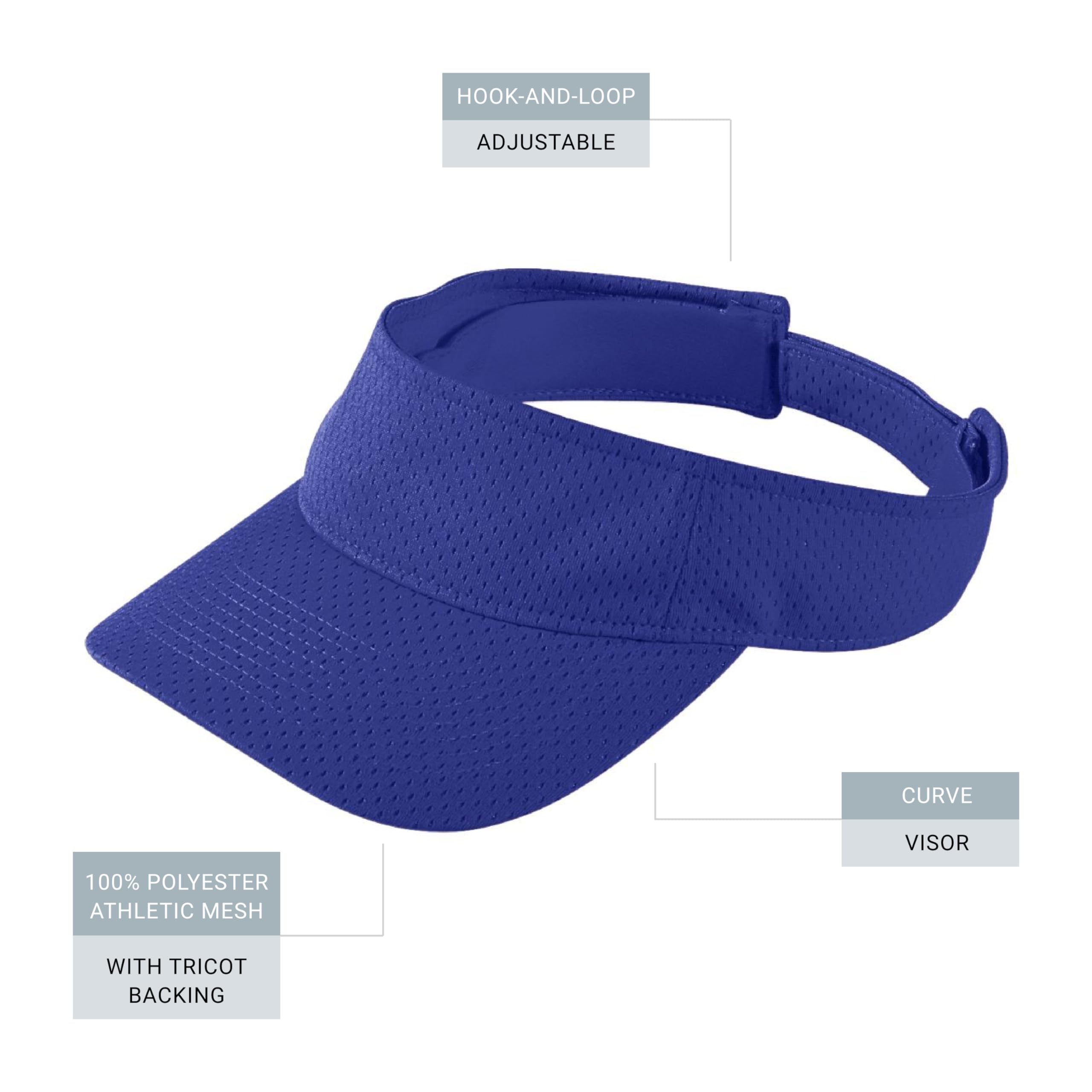 Augusta Sportswear Women's Athletic Mesh Visor - Stylish Sun Hat for Golf, Running, and Outdoor Activities