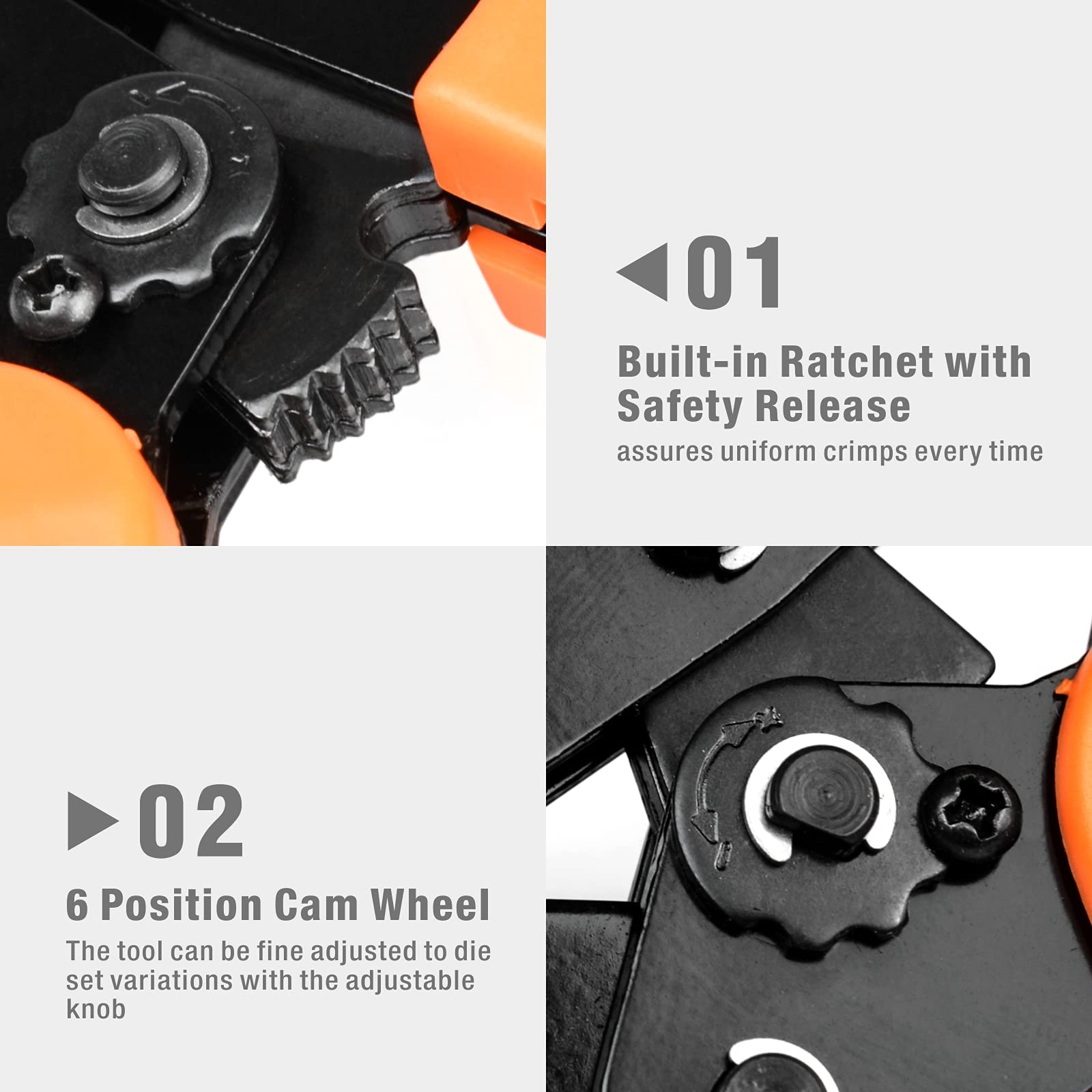iCrimp IWS4 Solar PV Connector Crimping Tools for AWG14-10 (2.5/4/6mm²) Solar Panel PV Cable with Wire EDM Die