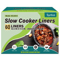 Syntus Slow Cooker Liners, 10 Count Cooking Bags Small Size Disposable Pot Liners Plastic Bags, Fit 1QT to 3QT for Slow Cooker Cooking Trays, 10.5"x 17.5", 10 Liners