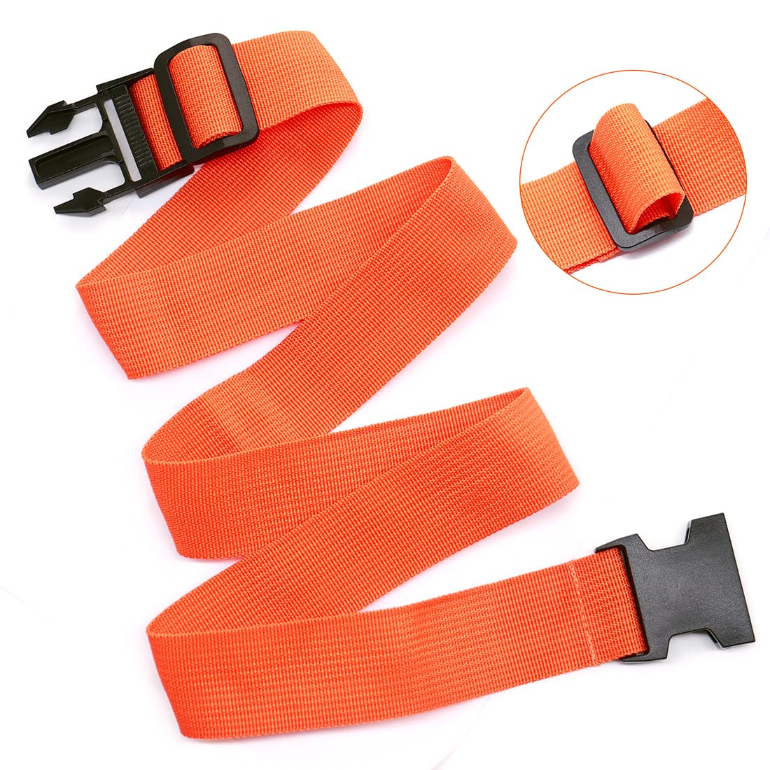 Luggage Straps for Suitcases TSA Approved, Travel Accessories to Connect Two Suitcase, Add Bag Luggage Straps for Carry On Your 3 Luggages Adjustable Buckle Belt, 2Pack Black