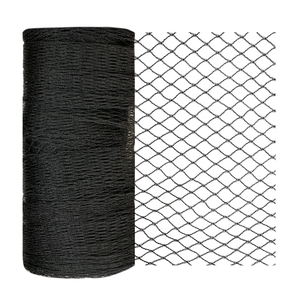 Bird Netting 7.5x65 Ft, 1/2In Mesh Heavy Duty Garden Netting Pest Barrier for Plants, Fruit Trees, Vegetables, Extra Strong Woven Mesh Netting, Animal Fencing Against Birds, Deer, Poultry