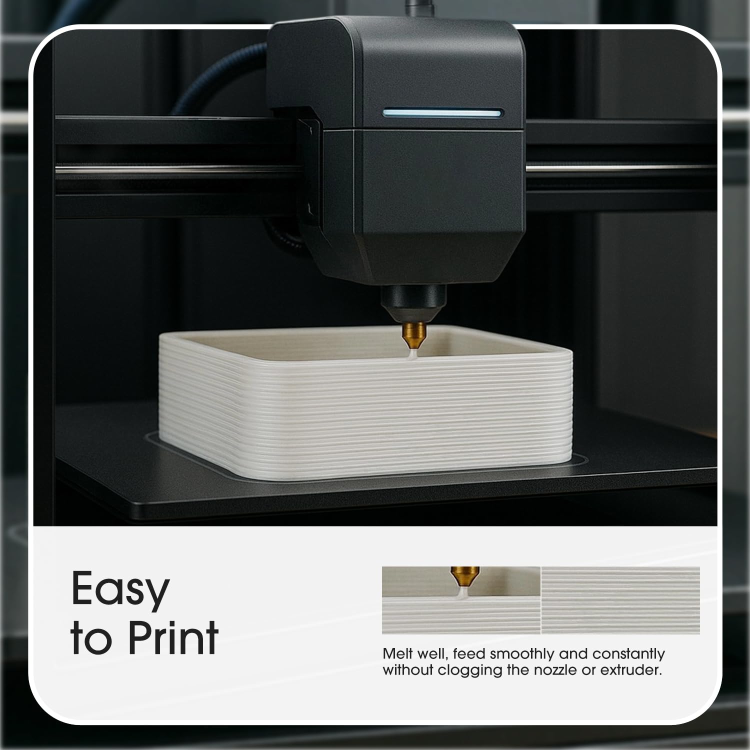 eSUN Matte PLA Filament 1.75mm, Matte 3D Printer PLA Filament, 1KG Spool 3D Printing Filament for 3D Printers, Paper Reel, Almond Yellow