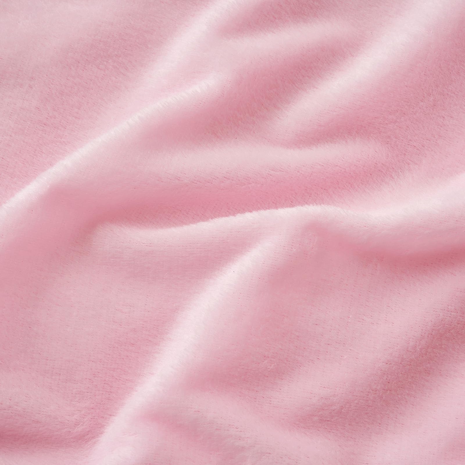 ANRODUO Pack of 2 Baby Pink Throw Pillow Covers Luxury Fluffy Pillows Faux Fur Decorative Pillows Plush Cushion Case Fuzzy Mongolian Merin Style for Bed Couch Sofa Living Room Summer Decor 16x16 Inch