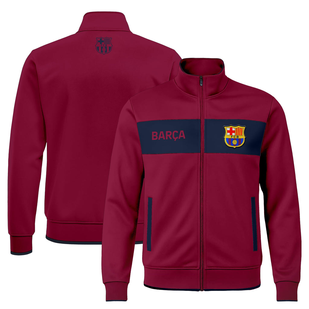 Icon Sports Officially Licensed FC Barcelona Soccer Track Jacket - Unisex Adult