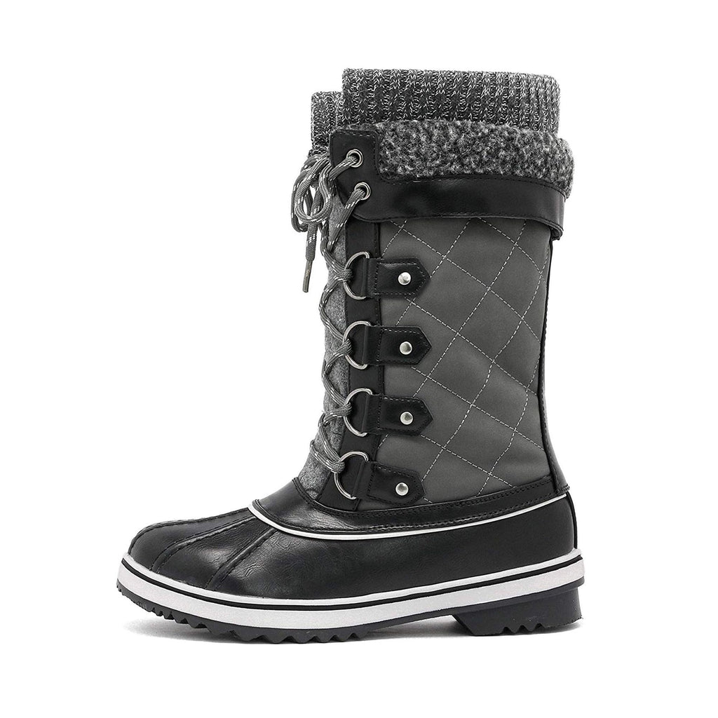 DREAM PAIRS Women's Mid-Calf Waterproof Winter Snow Boots