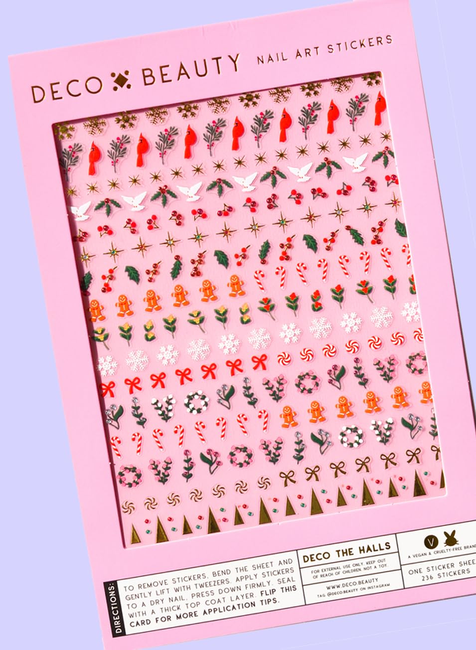 Deco Beauty 90s Baby - Super Thin & Easy-to-Apply Nail Art with The Cutest Designs - Durable & Long-Lasting Nail Art Stickers and Decals for Women, for DIY at-Home Manicures & Salon-Quality Nails
