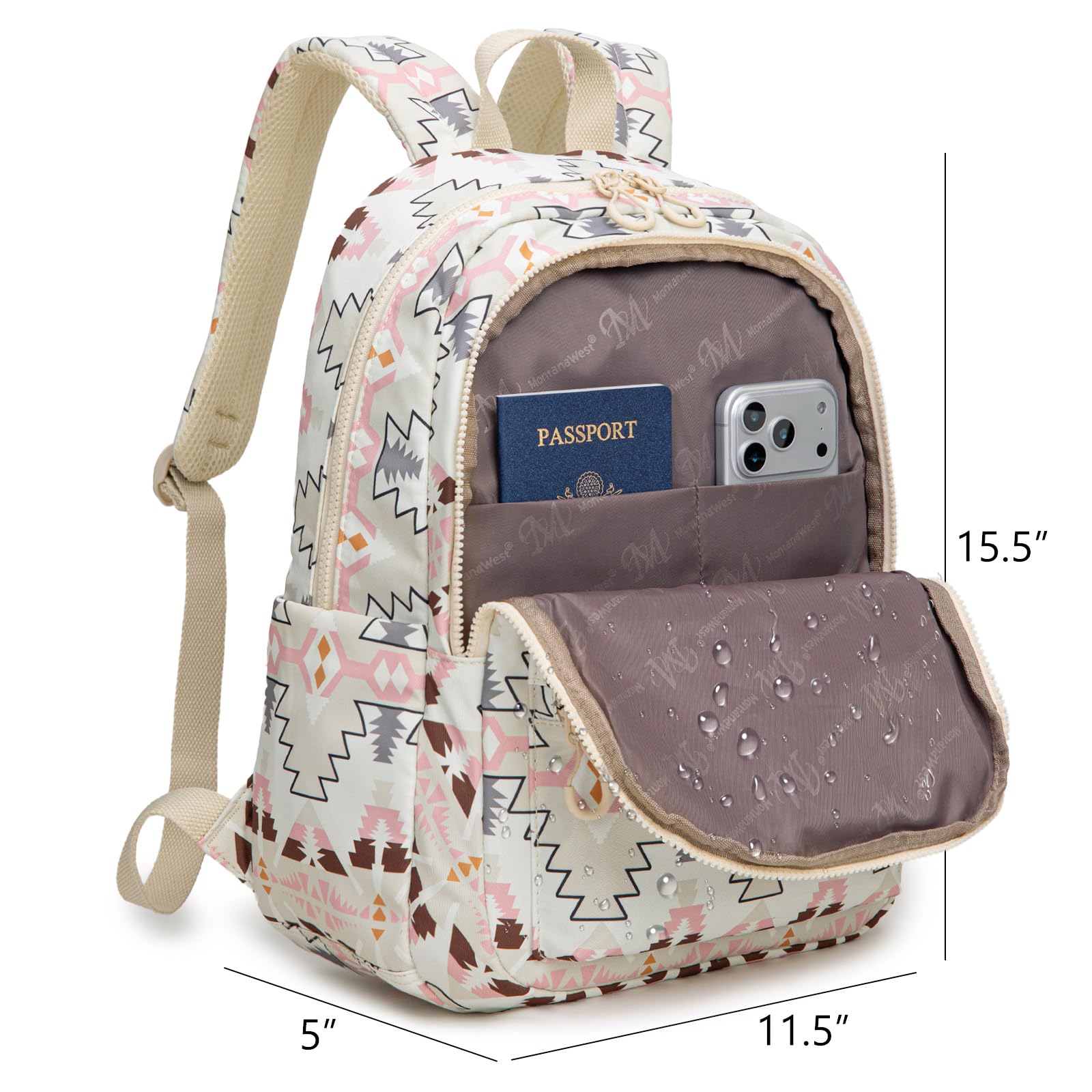 Montana West Backpack Purse for Women Western Aztec Backpack Purse Lightweight Casual Daypack for Travel