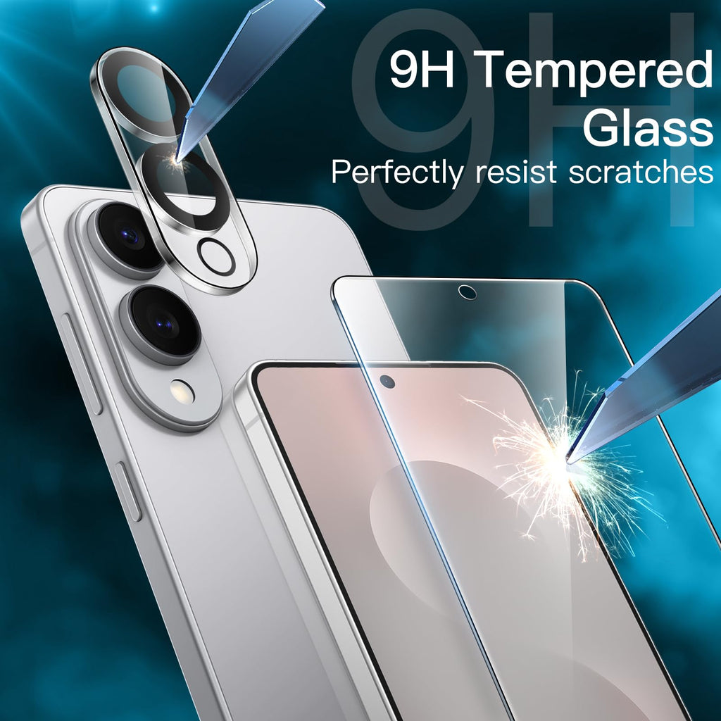 JETech Screen Protector for Samsung Galaxy S20 FE 6.5-Inch with Camera Lens Protector, Tempered Glass Film, Fingerprint ID Compatible, HD Clear, 2-Pack Each
