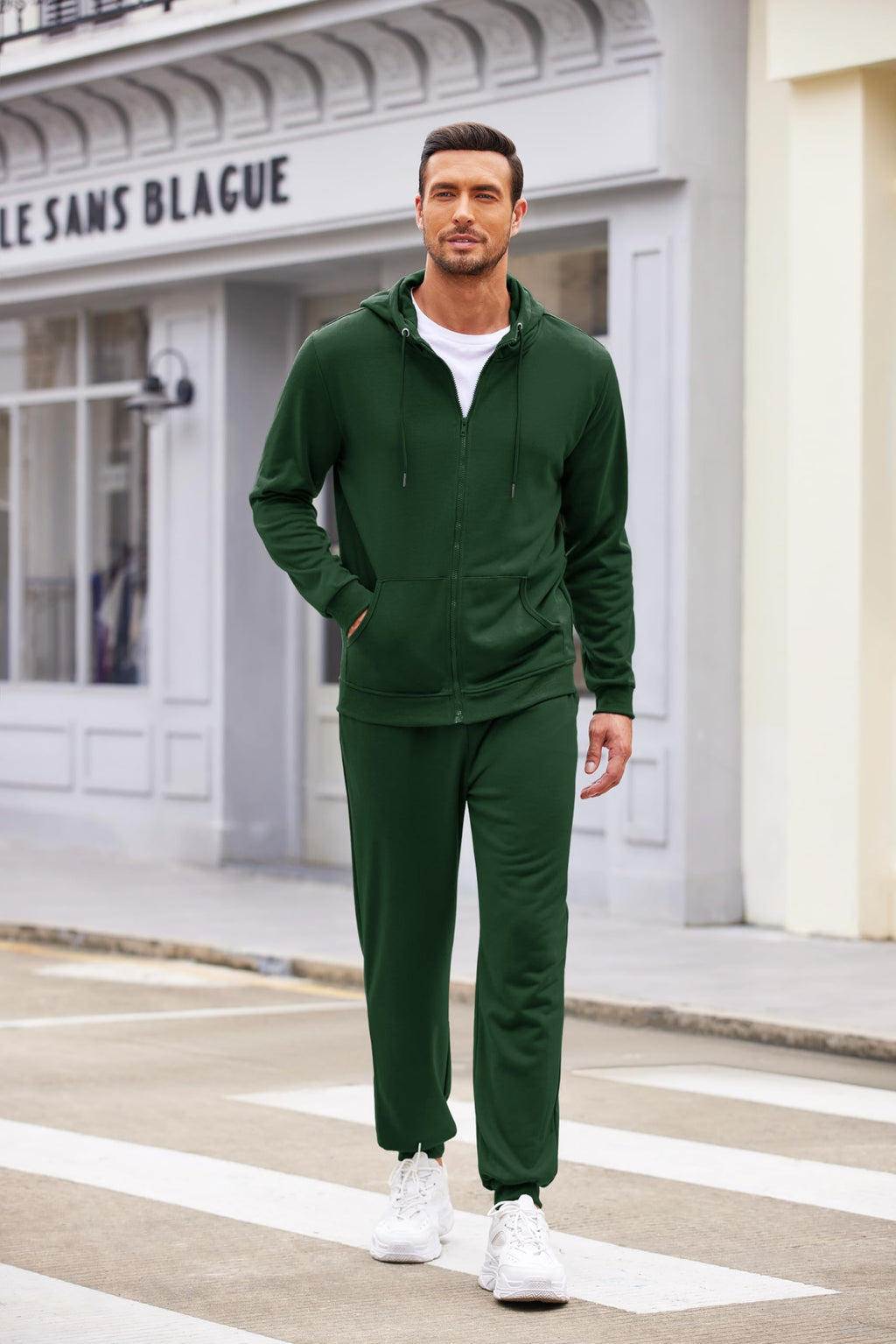 COOFANDY Sweatsuits for Men 2 Piece tracksuit Sets Full Zip Hoodie Sweatpants for Men Casual Sports Jogging Suits S-4XL