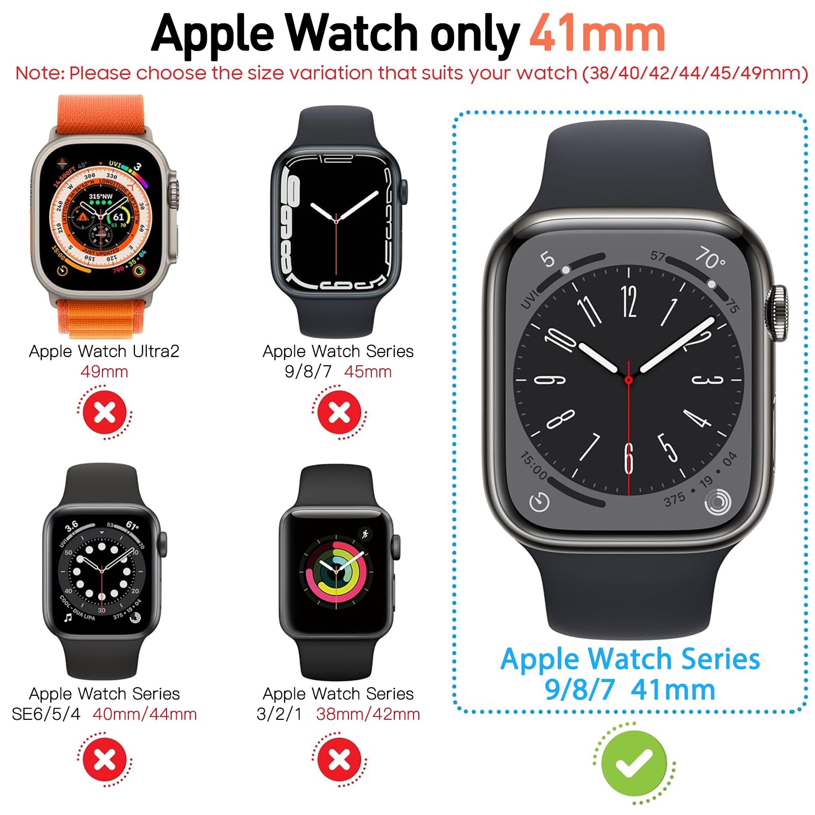 Diruite 2-Pack for Apple Watch Series 3/2/1 38mm Case, Ultra-Thin All-Around Tempered Glass Screen Protector Protection Cover for iWatch 38mm - Black