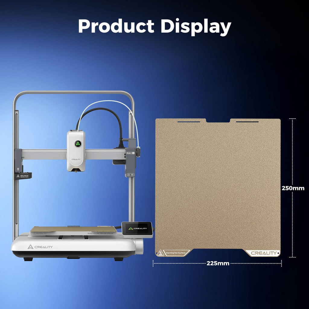 Creality Ender 3 V4 Build Plate, Original PEI Printing Plate Kit 225*250mm, Flexible Spring Steel Magnetic Platform Plate, Easy Print Removal, Heat Resistant For Creality Ender 3 V4 Combo 3D Printer
