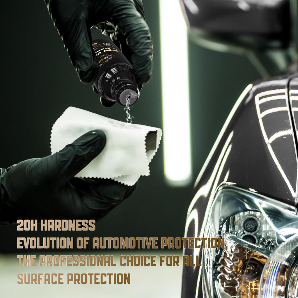 Graphene Ceramic Coating for Cars (17oz) - 12H Ceramic Spray Coating - 24+ Months of Long Lasting Protection - Ultra High Gloss & Shine - Unmatched Slickness - Extremely Hydrophobic