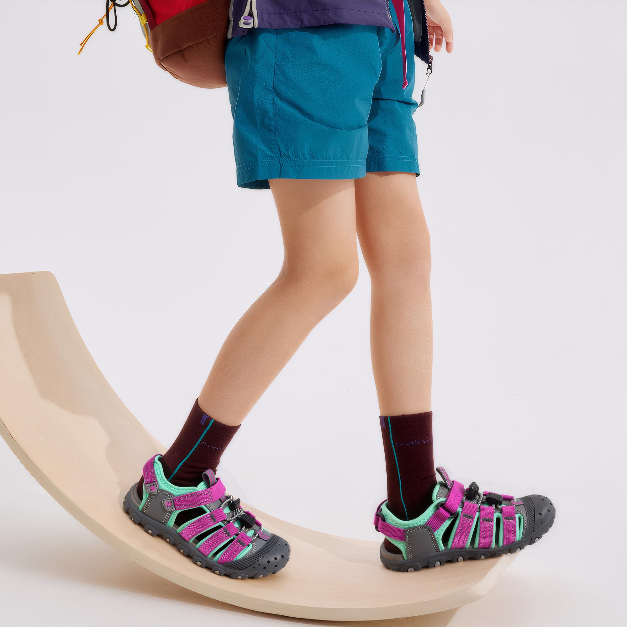 Stelle Girls Sport Water Sandals Kids Hiking Sandals Boys Summer Outdoor Beach Closed-Toe Athletic Shoes for Toddler/Little/Big Kids
