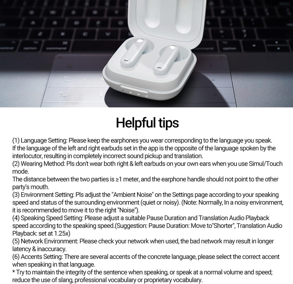 Timekettle WT2 Edge W3 Translator Device,Bidirection Simultaneous Translation, Translator Earbuds with 40 Languages, Real time Translator,Fast Reaction with Revolutionary Al Tech, Online Version