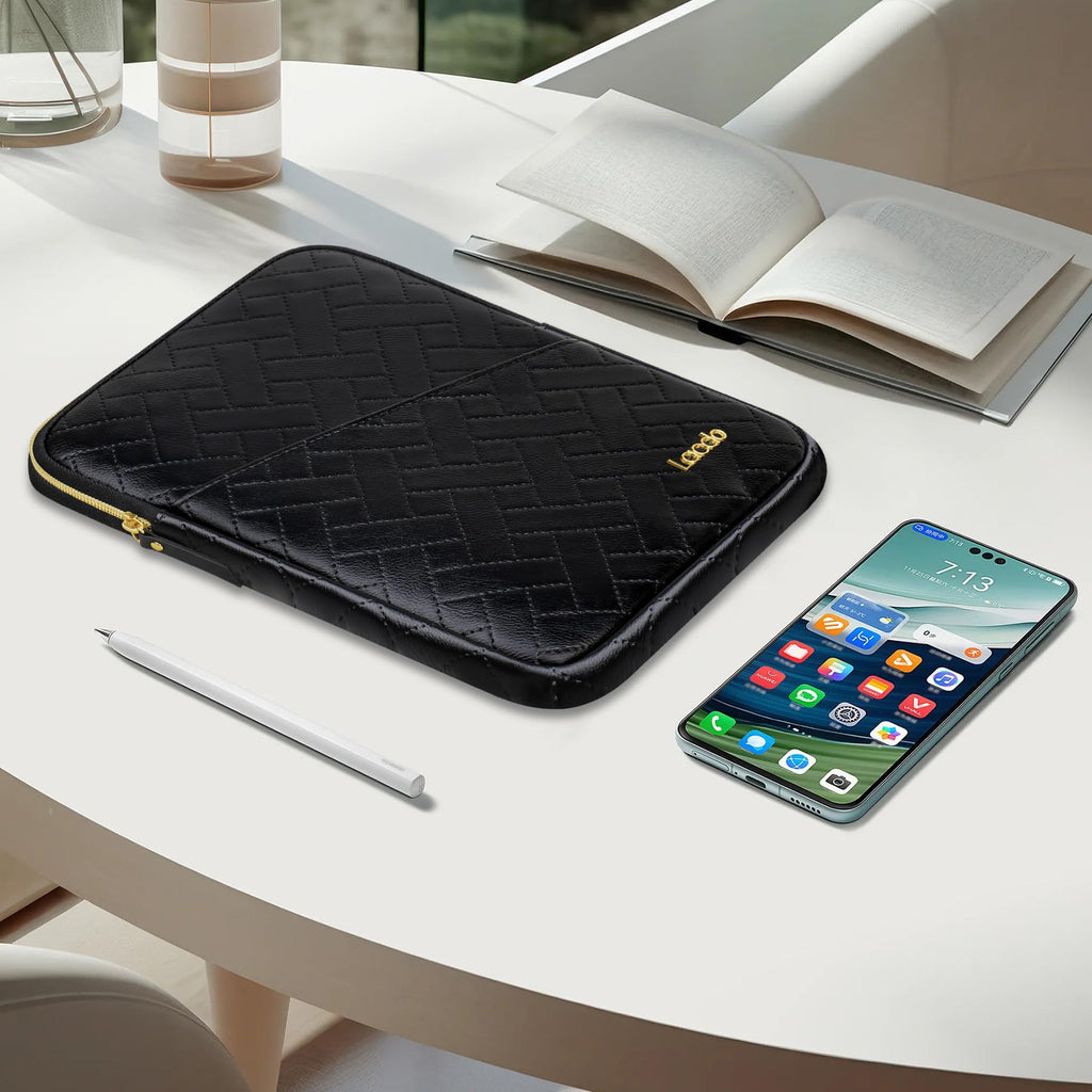 Lacdo Tablet Sleeve Case for 11 inch iPad A16 / 11 inch iPad Air M4 M3 M2 / 11" iPad Pro M5 M4 / 10.9" iPad /10.2" iPad /10.9" ipad Air / 11 Inch Samsung Galaxy Tab A9+ Bag, Fit Magic Keyboard, Black