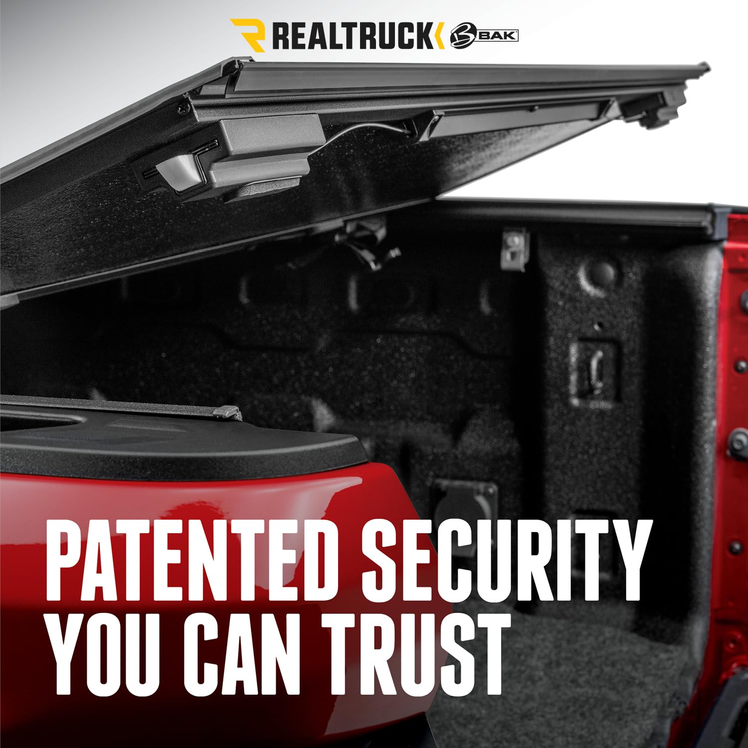RealTruck BAK BAKFlip F1 Hard Folding Truck Bed Tonneau Cover | 772133 | Fits 2020-2026 Chevy/GMC Silverado/Sierra 2500/3500HD 6' 10" Bed (82.2")