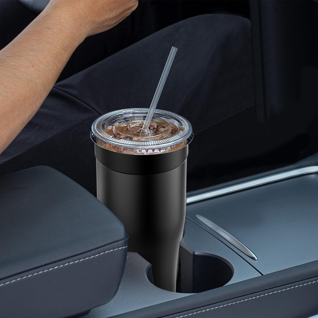 Universal Iced Coffee Sleeve - Upgraded Double Wall Reusable Stainless Steel Holder Sleeves Insulator for Cold Drinks Fits Starbucks Dunkin Donuts McDonalds Small Medium Large Cup (Aurora)