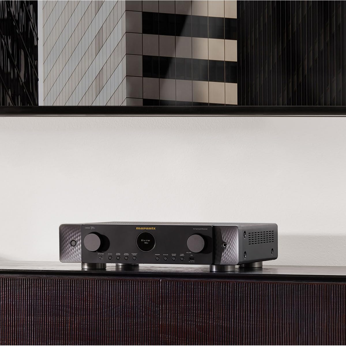 Marantz Cinema 60 7.2-Ch Receiver (100W X 7) - 4K/120 and 8K Home Theater Receiver, Built-in Bluetooth, Wi-Fi & HEOS Multi-Room, Supports Dolby Atmos & DTS:X