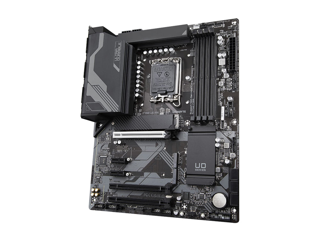 GIGABYTE Z790 UD AX (LGA 1700/ Intel/ Z790/ ATX/DDR5/ Triple M.2/ PCIe 5.0/ USB 3.2 Gen2X2 Type-C/Intel Wi-Fi 6E/ 2.5GbE LAN/PCIe EZ-Latch/Multi-Key/Motherboard)