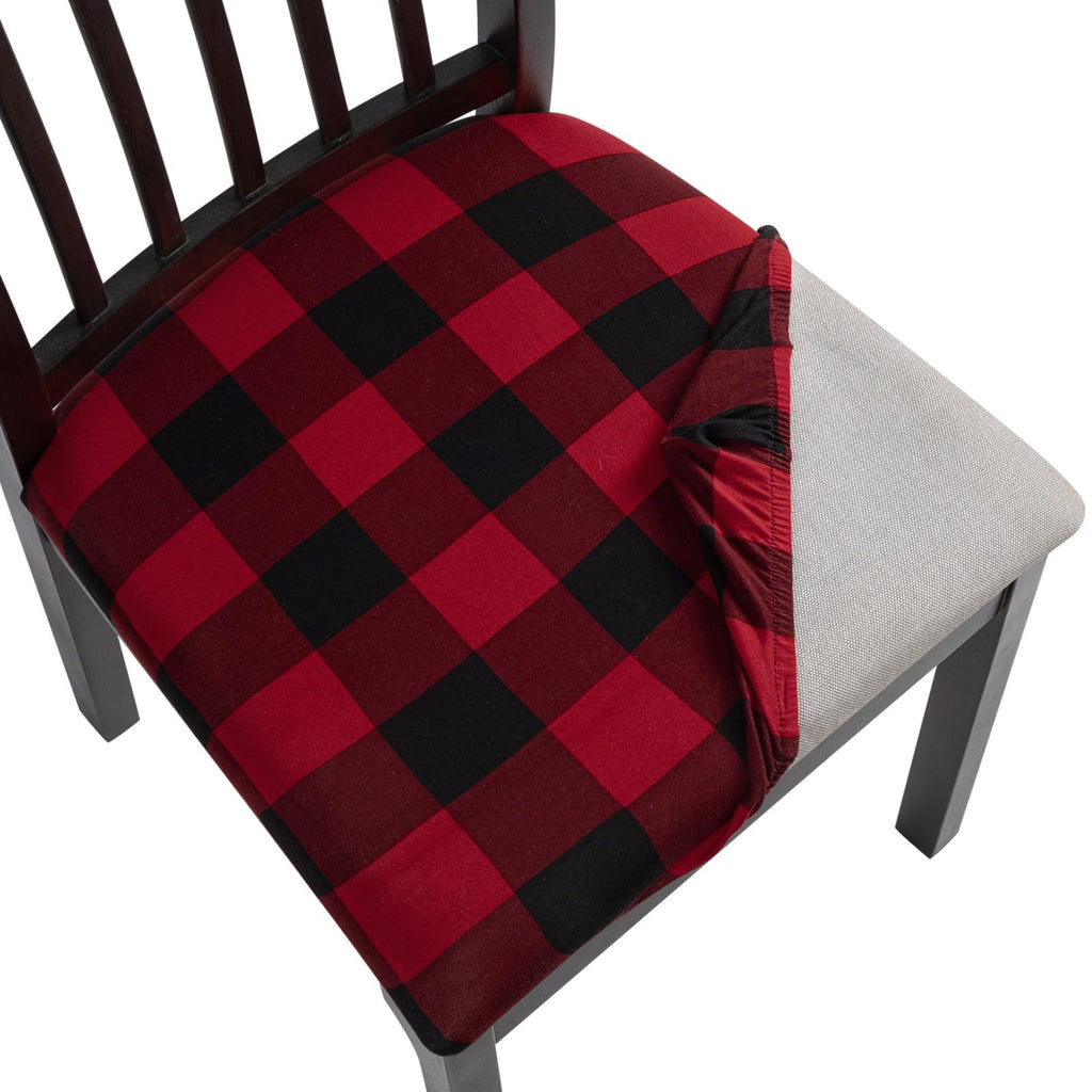 SearchI Seat Covers for Dining Room Chairs Stretch Printed Chair Seat Covers Set of 2, Removable Washable Upholstered Chair Seat Protector Cushion Slipcovers for Kitchen, Office(Ball Flower)