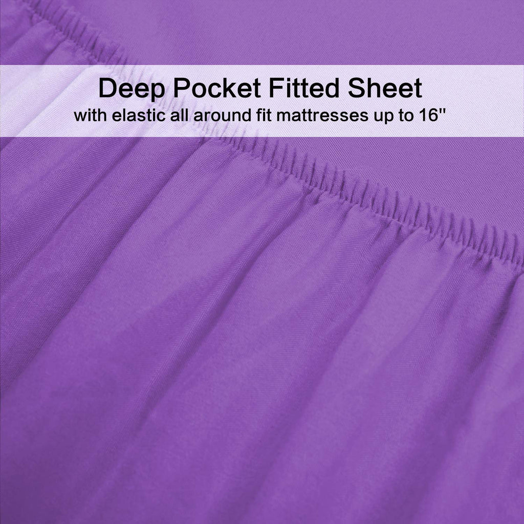Best Season Bed Sheet Set - 1 Flat Sheet,1 Fitted Sheet and 1 Pillow Cases, Extra Soft Luxury Bedding Set,Deep Pockets,Wrinkle,Fade Resistant - Hypoallergenic- 3 Piece (Twin,Baby Blue)