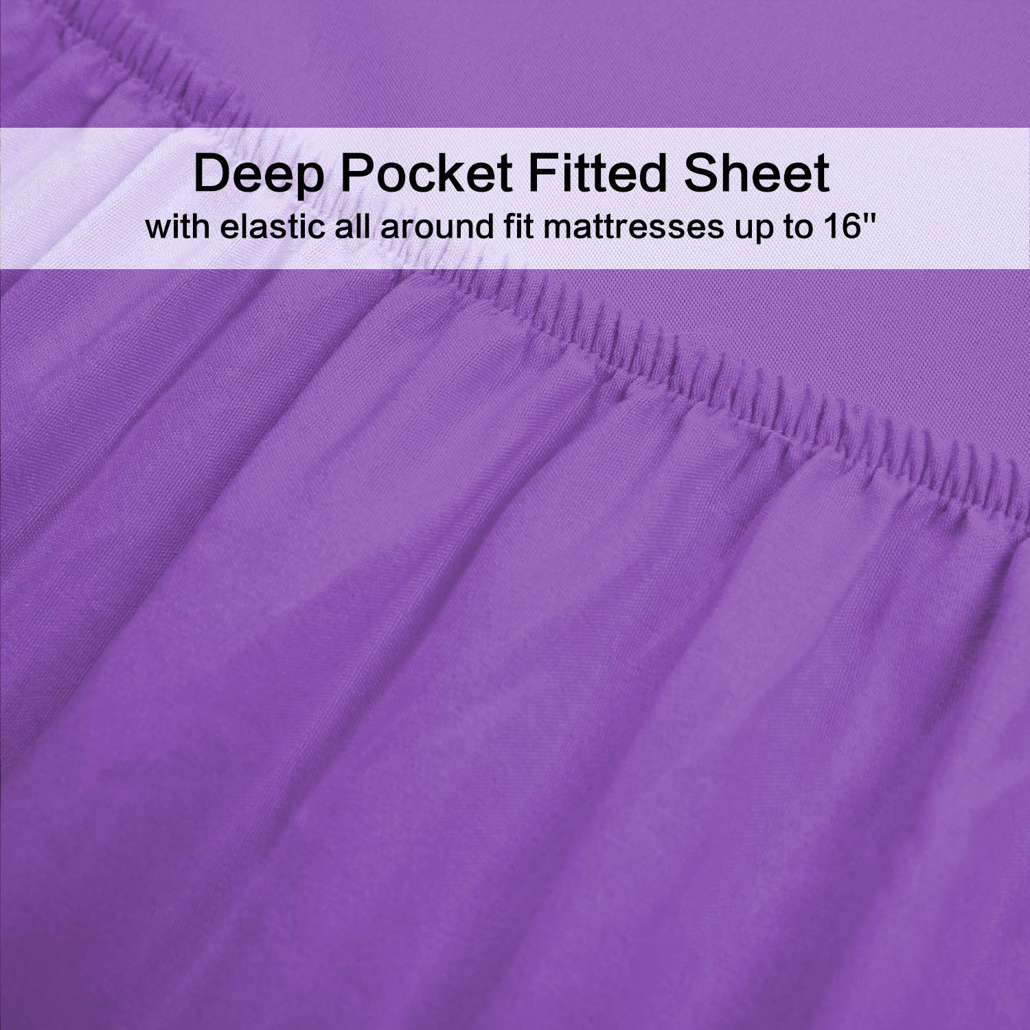 Best Season Bed Sheet Set - 1 Flat Sheet,1 Fitted Sheet and 1 Pillow Cases, Extra Soft Luxury Bedding Set,Deep Pockets,Wrinkle,Fade Resistant - Hypoallergenic- 3 Piece (Twin,Baby Blue)