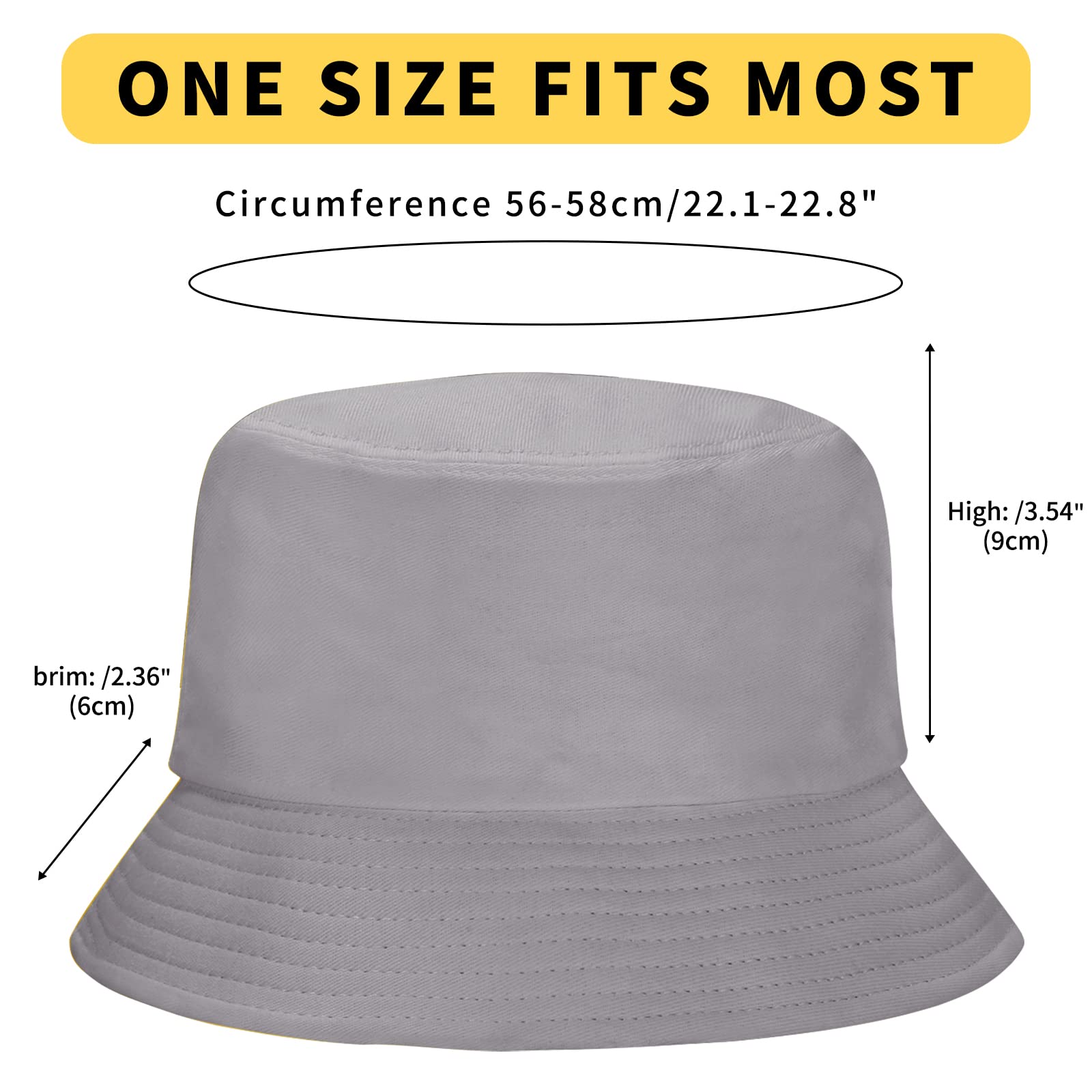 Rosoz 1 & 2 Pack Bucket Hat for Women Men Summer Travel Beach Sun Hat Outdoor Cap Unisex Bucket Hats